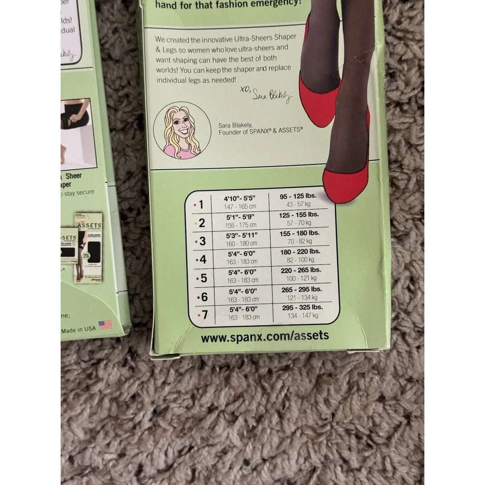 Spanx Stockings Love Your Assets Ultra Sheer Shaping Kit Nude‎ AND Replacement